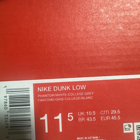 Size 11.5 Nike Dunk Low “Suede & Canvas” 2025 (NEW MISSING LID) | HV4301-030 - Picture 5 of 9